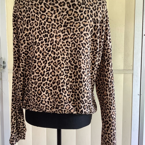 Kenzo Leopard Print Sweatshirt - Black and Tan - Picture 3 of 8